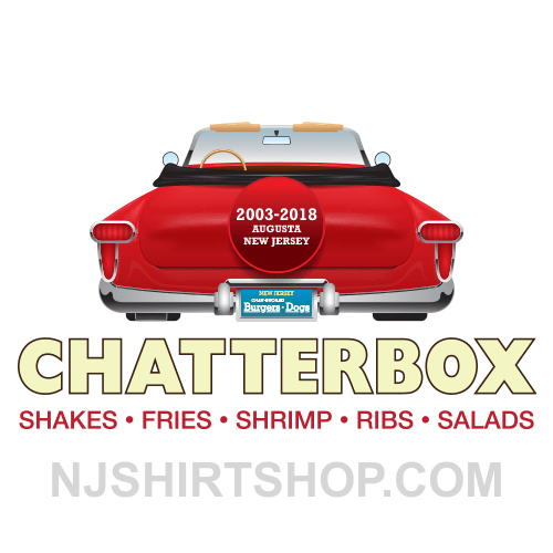 New Jersey Shirt Shop Vintage Retro-NJ-T-Shirts Chatterbox Artwork
