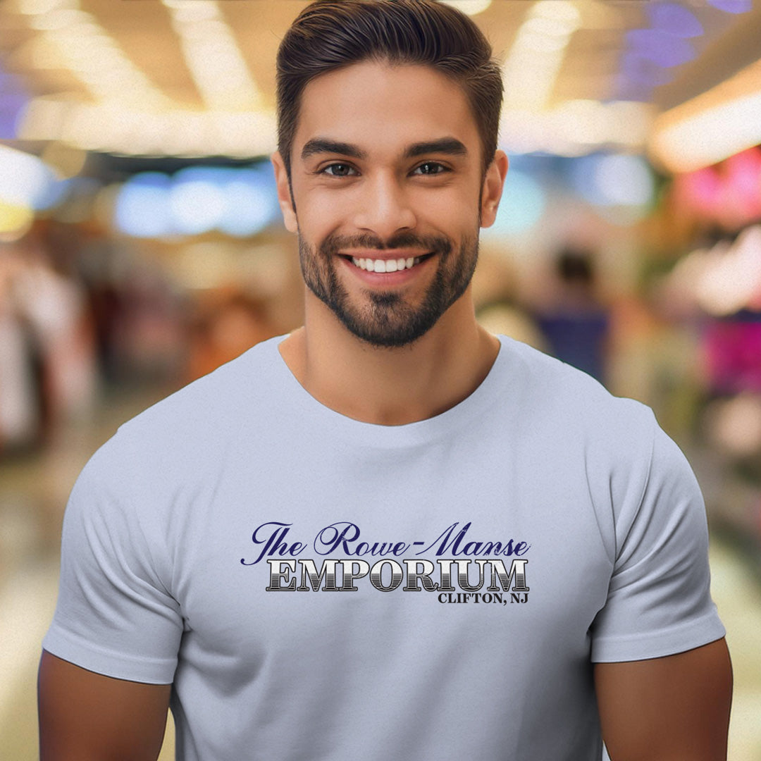 New Jersey Shirt Shop Vintage Retro Rowe Manse Emporium Clifton NJ Unisex t-shirt