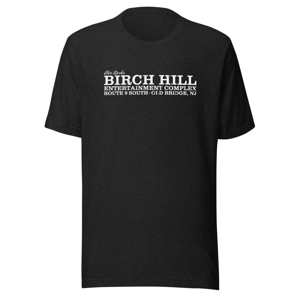 New Jersey Shirt Shop Vintage Retro Art Stock's Birch Hill Entertainment Unisex t-shirt