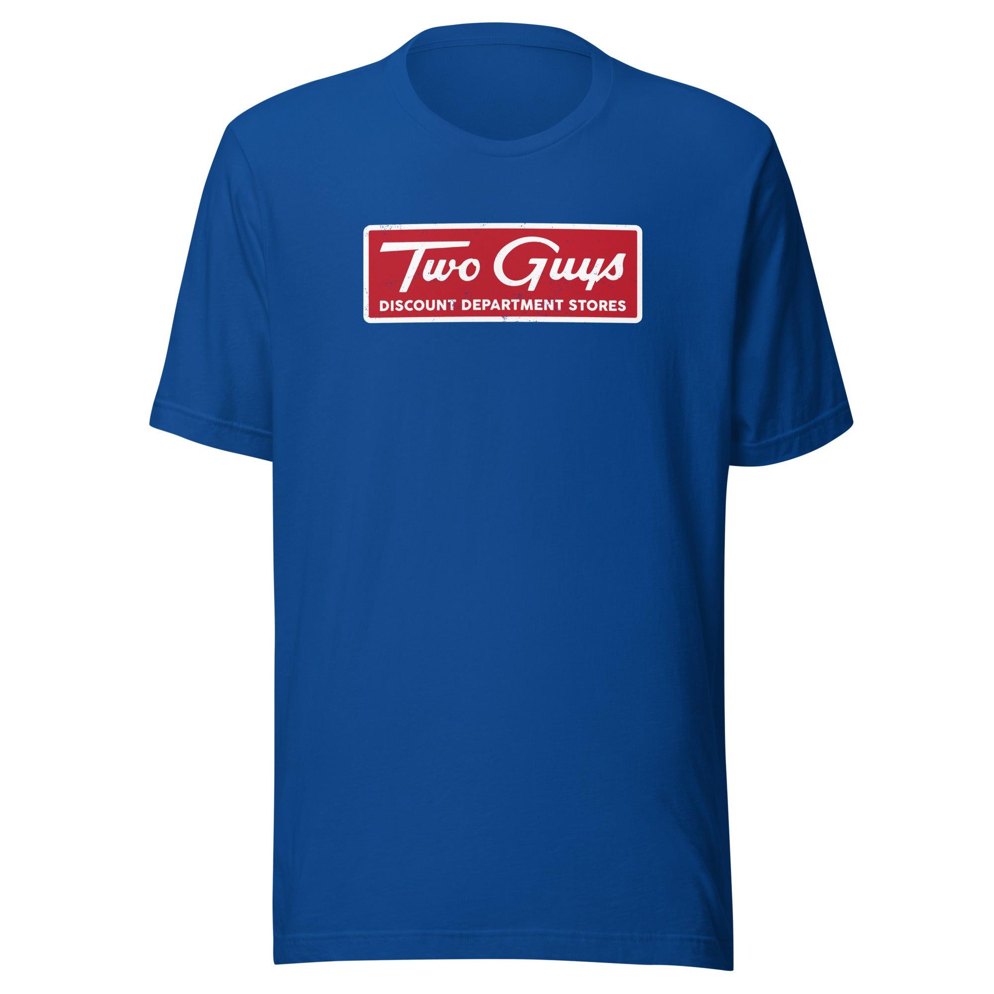 Two Guys Discount Department Stores NJ Retro T shirt Vintage Retro New Jersey T Shirts NJ Shirt Shop