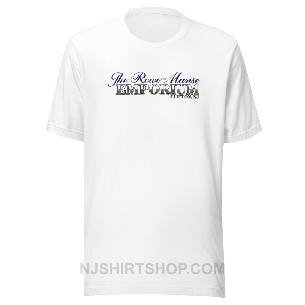 New Jersey Shirt Shop Vintage Retro Rowe Manse Emporium Clifton NJ Unisex t-shirt